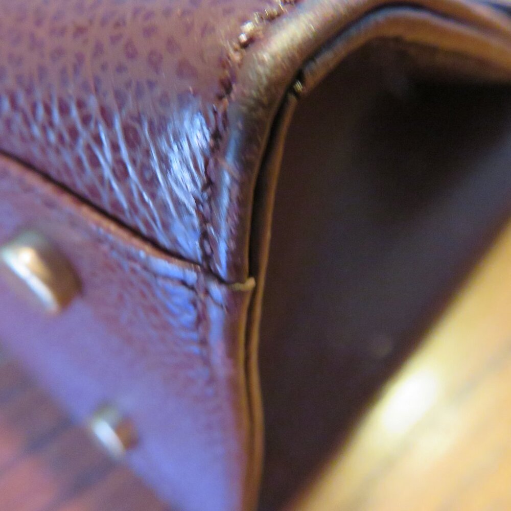 💅🏼 RARE ITALY Coach 4417 Madison Biltmore VTG EUC Top Handle Mahogany ☀️😻 - Picture 15 of 16